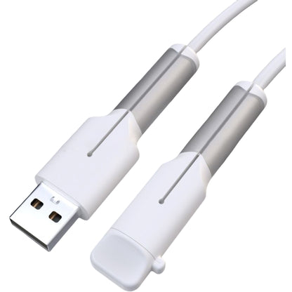 ケーブル保護カバー ケーブルプロテクター キャップ付き 断線防止 充電ケーブル用 iPhone ホワイト バリエーション画像
