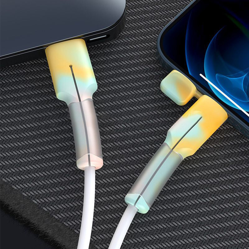 ケーブル保護カバー ケーブルプロテクター キャップ付き 断線防止 充電ケーブル用 iPhone 商品画像2