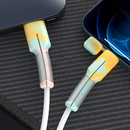 ケーブル保護カバー ケーブルプロテクター キャップ付き 断線防止 充電ケーブル用 iPhone 商品画像2