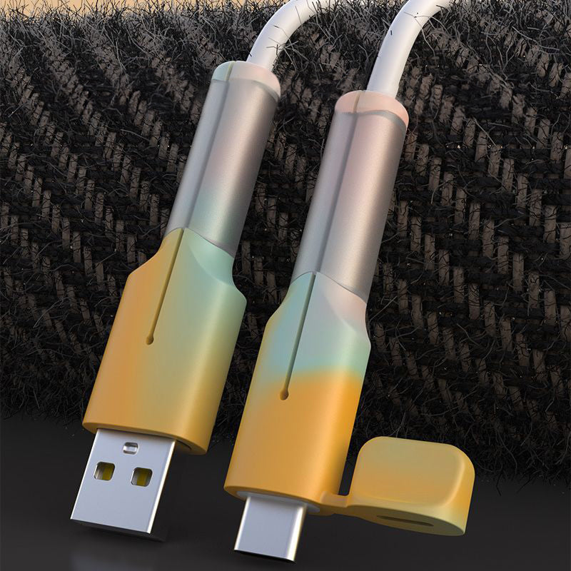 ケーブル保護カバー ケーブルプロテクター キャップ付き 断線防止 充電ケーブル用 iPhone 商品画像3