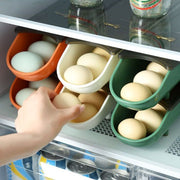 たまごケース 卵収納ケース 同色2個セット エッグホルダー 卵保存容器 卵入れ たまごボックス 省スペース 便利 シンプル 日付メモリ付き 冷蔵庫収納 蓋付き 積み重ねできる スタッキング 傾斜