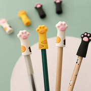ニッパーキャップ ニッパーカバー シリコンキャップ シリコンカバー 猫の手型 キャット 肉球 ネイルニッパー ジェルネイル セルフネイル はさみカバー ハサミ ピンセット 鉛筆用キャップ えんぴつ用キャップ 小学生 三毛猫 黒猫