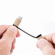 OTGケーブル 2in1 MicroUSB／Type-C to USB変換アダプター 充電 通信 データ転送 スマホ タブレット
