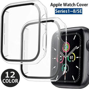 アップルウォッチカバー Apple Watch 保護ケース フェイスカバー 無地 シンプル おしゃれ 38mm 42mm 40mm 44mm 41mm 45mm SE Series8 7 6 5 4 3 2 1 傷防止 汚れ防止 スマートウォッチアクセサリー