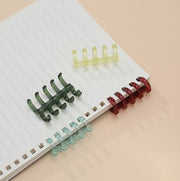 ルーズリーフリング 5個セット バインダーリング 5穴 留め具 製本 資料保存 書類整理 ファイル システム手帳 アルバム 文房具 文具 ステーショナリー オフィス 学校