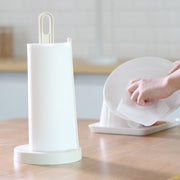ペーパータオルホルダー キッチンペーパーホルダー キッチンペーパースタンド ロールペーパー 縦置き キッチン用品 キッチン収納用品 台所用品 トイレットペーパーホルダー 置き型 タテ シンプル おしゃれ かわいい 組み立て式 便利グッズ 白 ベージュ