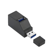 USBハブ USB3.0＋USB2.0コンボハブ 直挿し 3ポート バスパワー USBポート拡張 高速データ転送 超小型 軽量 携帯便利