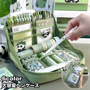 ペンケース 筆箱 大人 子供 女の子 男の子大容量 多機能 高校生 中学生 小学生 小物入れ ポケット多数 透明 クリア 大きめ