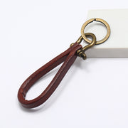 キーホルダー キーリング 本革 レザー 牛革 メンズ レディース ユニセックス 男女兼用 鍵 カギ かぎ リング レトロ調 ヴィンテージ長 輪っか ギフト プレゼント 贈り物 男性用 女性用 男女兼用