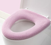 便座カバー トイレカバー O型 ループ付き 取っ手付き トイレ用品 日用品 トイレ用カバー 丸洗い 洗える 無地 単色 装着簡単 伸縮性 雲 くも ふわふわ もこもこ あったか 繰り返し おしゃれ 可愛い 便利