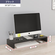 モニタースタンド モニター台 デスク上置棚 ディスプレイ モニター 机上台 机上ラック パソコン台 PC台卓上 パソコンスタンド デスクトップ用 ホワイト ブラック 机上 液晶モニター台 ノートパソコン収納 作業台