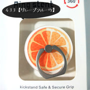 スマホリング リングホルダー スマホ用ホールドリング スマホ雑貨 スマホグッズ フルーツ 果物 レモン スイカ イチゴ ポップ カジュアル かわいい キュート