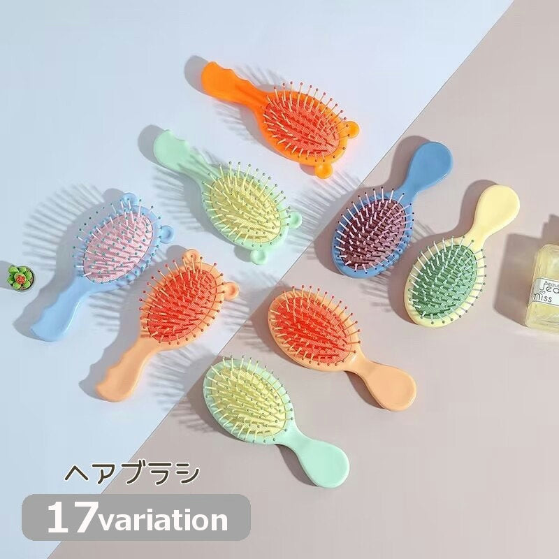 ヘアブラシ くし レディース ヘアケア 玉付き クマ アニマル シンプル かわいい おしゃれ 頭皮 ケア 痛めにくい リラクゼーション ほぐす