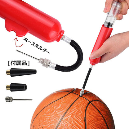 エアポンプ 空気入れ ボール用 ハンドポンプ 手動 ダブルアクション 商品画像5