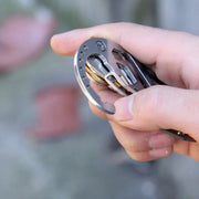 キーホルダー カラビナ 鍵収納 カギ入れ ベルト取り付け キーリング ステンレス 工具風 おしゃれ かっこいい アウトドア ギフト 記念品 プレゼント 贈り物 メンズ レディース