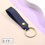 キーリング キーホルダー 女性 男性 男女兼用 ユニセックス レディース メンズ PUレザー レザー調 合皮 鍵 リング シンプル 無地 かっこいい 可愛い お洒落 シンプル 便利 鍵 鞄 かばん お揃い