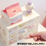 卓上小物収納ボックス 9マス 小物入れ 机上収納 整理用品 引き出し付き 事務用品 アクセサリー 文房具 スッキリ 見える クリア