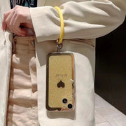 リングストラップ ストラップホルダー リストストラップ ブレスレット シリコン ケースに挟むだけ スマホ 携帯 手首 落下防止