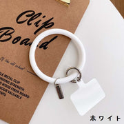 リングストラップ ストラップホルダー リストストラップ ブレスレット シリコン ケースに挟むだけ スマホ 携帯 手首 落下防止