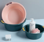 風呂桶 風呂おけ 洗面器 ふろおけ 風呂用品 シンプル 無地 おしゃれ お風呂用品 バス用品 湯おけ 浴室 風呂 お風呂 フロ おけ お風呂場 せんめんき バスルーム シャワールーム シンプル 中 小 ネイビー 紺 グリーン 緑 ピンク