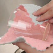 キッチンクロス 同色5枚セット 布巾 ふきん 雑巾 ハンドタオル 食器 テーブル コップ 厚手 吸水 掃除 油汚れ マイクロファイバー