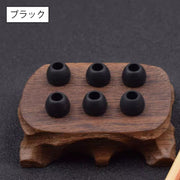 イヤーピース イヤーチップ 同色10個セット 5ペア イヤホン 交換用 内径4.5mm 外径10mm 12mm 14mm ブラック ホワイト 黒 白 ベーシック 定番 シンプル オーディオ イヤホンアクセサリー