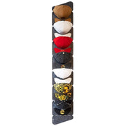 帽子掛け 1列7段 キャップラック 野球帽ラック 帽子ディスプレイ ドア 壁掛け 吊り下げ収納 大容量 省スペース クローゼット 整理整頓