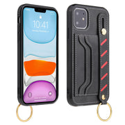 iPhone対応ケース スマホカバー 背面 ベルトバンド カード収納 カードホルダー スタンド機能 リング付き PU レザー調 背面保護 傷防止 落下防止 ポケット おしゃれ かっこいい 上品 シンプル 無地