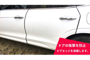 ドアモール ドアプロテクター 外装モール カー用品 ドレスアップ用品 10m シンプル 車 自動車 ドア 傷 衝撃 防止 ガード 保護 クッション 黒 白 透明 クリア