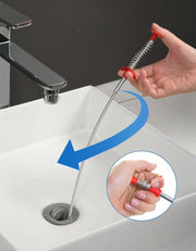パイプクリーナー パイプブラシ ワイヤー式 ロング 1.6m 4本爪 排水溝クリーナー 排水溝ブラシ ゴミ取り 詰まり除去 髪の毛取り ゴミキャッチ 排水管 掃除用品 キッチン トイレ シンク お風呂場 浴室 便所 洗面所