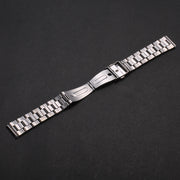 腕時計用ベルト 替えベルト メンズ レディース メタルバンド 3連 ストラップ ブレス 交換用 シンプル 16ｍｍ 18ｍｍ 20ｍｍ 22ｍｍ パーツ フォーマル 男性 女性
