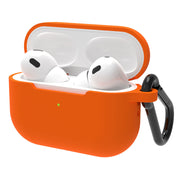 イヤホンケースカバー Airpods Pro2  第2世代 エアーポッズ プロ 保護ケース シリコン ケース カバー カラビナ付き シンプル 単色