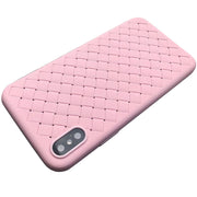 iPhone用カバー iPhone用ケース ソフトシェル スマホカバー スマートフォンケース 編み込みデザイン 保護ケース 保護カバー 背面保護 アイフォン用 傷防止 シンプル おしゃれ ソリッドカラー アイホン用 スマートホン 上品 エレガント