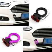 牽引フック 装飾用 車 けん引フック 六角レンチ O型 ダミー カーアクセサリー 外装 カー用品 車用 自動車 フロント バンパー パーツ 貼り付け ドレスアップ おしゃれ スポーティ
