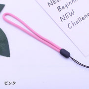 ストラップ スマホストラップ ハンドストラップ リストストラップ 手首掛け 携帯ストラップ 落下防止 ストラップホルダー スマホアクセサリー USBストラップ 紛失防止 丸紐 シンプル ベーシック 定番 カジュアル 黒  赤 青