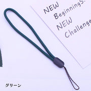 ストラップ スマホストラップ ハンドストラップ リストストラップ 手首掛け 携帯ストラップ 落下防止 ストラップホルダー スマホアクセサリー USBストラップ 紛失防止 丸紐 シンプル ベーシック 定番 カジュアル 黒  赤 青