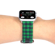腕時計用ベルト Apple Watchバンド メンズ レディース 男女兼用 チェック フェイクレザー アップルウォッチ 交換 付け替え サイズ調節可能 おしゃれ かわいい
