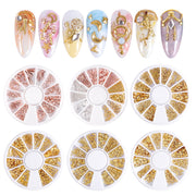 ネイルパーツ ケース付き ネイルアート用品 ラインストーン リング 星 ハート 月 羽 セルフネイル デコパーツ ハンドメイド レジン かわいい おしゃれ