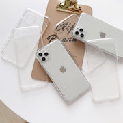 iPhoneケース 透明 アイフォン iPhoneカバー クリアケース 背面保護 TPU 無地 シンプル おしゃれ かわいい スマホケース スマホカバー