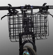 自転車 前カゴ かご 籠 折り畳み サイクルバスケット フロントバスケット 折りたたみ コンパクト 取り付け簡単 リペア 修理 修繕 メッシュかご 荷物収納カゴ 金属製 付け替え 着脱式カゴ