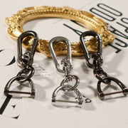ナスカン 金属製 パーツ 金具 回転 手芸用品 手作り ハンドメイド バッグ ポシェット カバン 鞄 ストラップ ゴールドカラー シルバーカラー ブラック 黒 ガンメタ