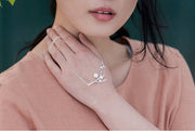 ネックレス シルバー レディース アクセサリー フラワーモチーフ お花 小花 ジュエリー 上品 可愛い シンプル チェーン 高級感 プレゼント ギフト 華奢 大人っぽい 女の子