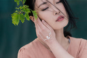ネックレス シルバー レディース アクセサリー フラワーモチーフ お花 小花 ジュエリー 上品 可愛い シンプル チェーン 高級感 プレゼント ギフト 華奢 大人っぽい 女の子