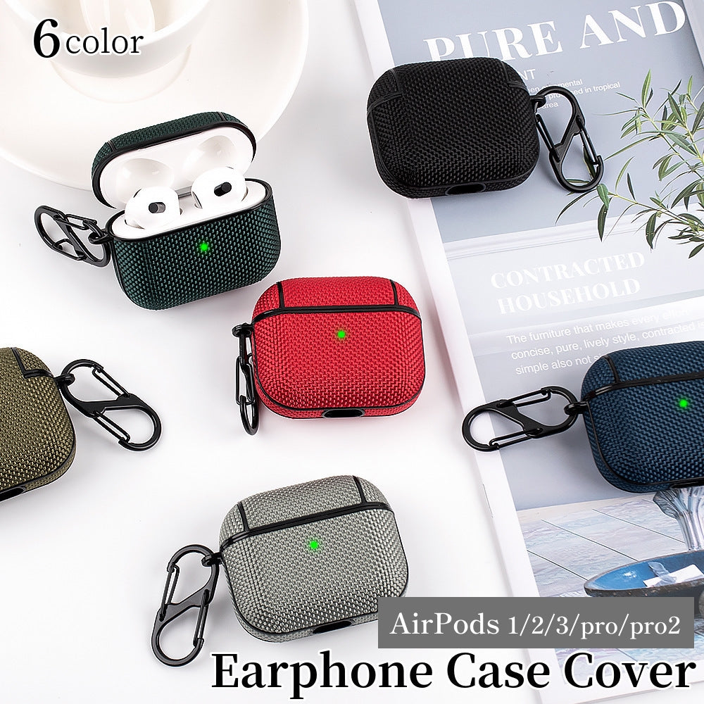 イヤホンケースカバー AirPods 1 2 3 pro エアポッズ エアーポッズ 保護ケース カラビナ付き フック付き 無地 シンプル 第一世代 第二世代 第三世代 ブラック グレー ブルー 黒 青