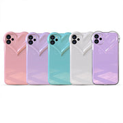 スマホケース スマホカバー iPhoneケース iPhone 12 12Pro 12ProMax 12mini 13 14 plus レディース ハート 光沢 ツヤ クリア かわいい アイフォン 携帯ケース 保護ケース 背面保護 傷防止 おしゃれ アイホン