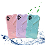 スマホケース スマホカバー iPhoneケース iPhone 12 12Pro 12ProMax 12mini 13 14 plus レディース ハート 光沢 ツヤ クリア かわいい アイフォン 携帯ケース 保護ケース 背面保護 傷防止 おしゃれ アイホン