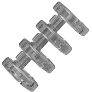 バインダーリング 10個セット ルーズリーフバインダーリング 4穴 穴径15mm A4 A5 B5製本用とじ具 システム手帳リング 透明学習カード 単語帳 資料保存 ファイル整理 カレンダー 手帳 アルバム