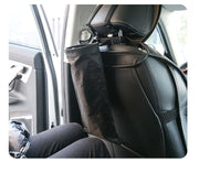 シートバックポケット 車内収納 車載 カー用品 後部座席 小物入れ ダストボックス バックル ファスナー 取り付け簡単 整理整頓 隙間収納