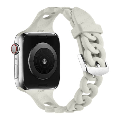 アップルウォッチ用 Apple Watch用 バンド 腕時計ベルト シリコン オフホワイト バリエーション画像