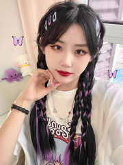 エクステ 三つ編み エクステンション ヘアゴム レディース つけ毛 部分ウィッグ ヘアアレンジ 3連 編み込み 簡単装着 ポイントウィッグ ロング おしゃれ かわいい 髪飾り イメチェン イベント コスプレ 女性 女子 ヘアアクセサリー